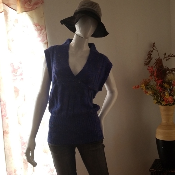 💕Maori Bee Ribbed Multi Colored Knit Sweater Top - Picture 7 of 8